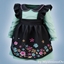 Infant - Floral embroidered pinafore dress logo