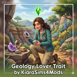 Geology Lover Trait by KiaraSims4Mods - Tradução PTBR