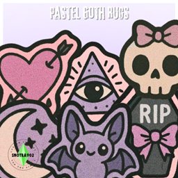 Pastel Goth Rugs