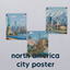 North America City Poster logo