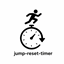 Jump-reset-timer logo
