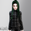 Child - Dark industrial jacket with straps and stud accents logo