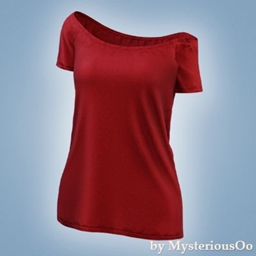 Off-shoulder relaxed fit t-shirt project image
