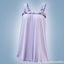 Ruffle strap night slip dress logo