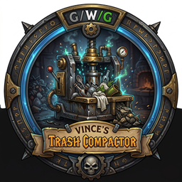 Vince's Trash Compactor logo
