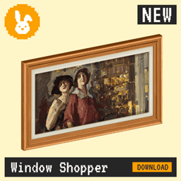 Raster Rabbit: Daily Drop - Window Shopper | URBAN FRAGMENTS Portrait Collection (3 New Paintings) project image