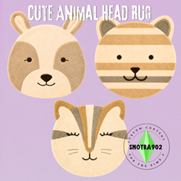 Cute Animals Head Rugs : 3 versions project image