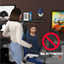 No Autonomous Video Games + Pie Menu logo
