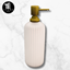 Minimal soap dispenser logo