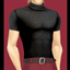 Male Fashion Turtleneck, short sleeve by Marronnie logo