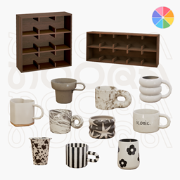 Mara Cup Wall Shelf Set logo