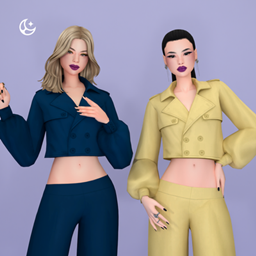Cropped Trench Coat - Bloom Out Collection logo
