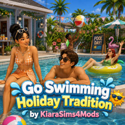 Go Swimming HolidayTradition by KiaraSims4Mods - Tradução PTBR logo