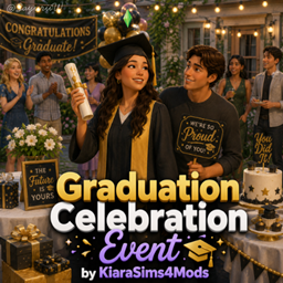 Graduation Celebration Event by KiaraSims4Mods - Tradução PTBR logo