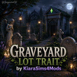 Graveyard Lot Trait by KiaraSims4Mods - Tradução PTBR logo