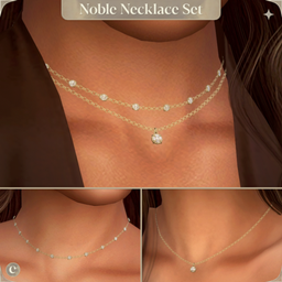 Noble Necklace Set - Diamond Bead Chain Layered Necklaces project image