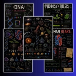 Bright Minds: Science Edition posters - Educational Art project image
