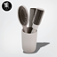 Hair brushes holder logo