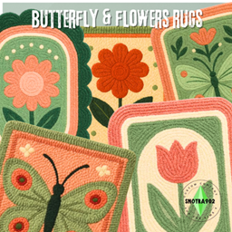 Butterfly & Flowers - Rugs logo