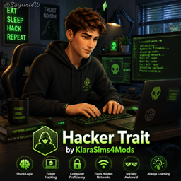 Hacker Trait by KiaraSims4Mods - Tradução PTBR project image