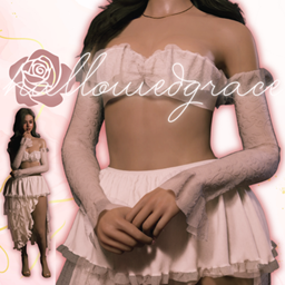 Lacey Strapless Crop Top logo