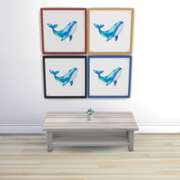 Minimal Blue Whale Wall Art (Pastel Ocean Whale Collection) project image