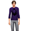 Male Grunge Long Sleeve Top V for Vendetta logo