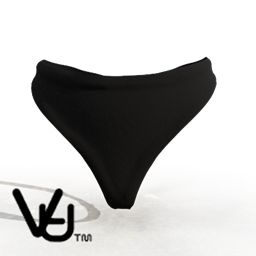 Thong bikini black jersey project image