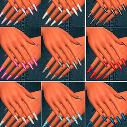 Long Nails  Minimalist. logo
