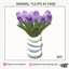 Minimal tulips in vase logo