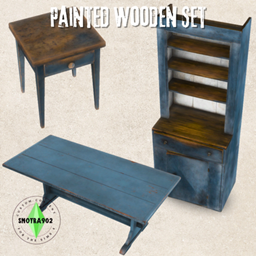 Painted Wooden Set project image