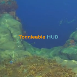 Toggleable HUD logo