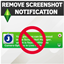 Remove Screenshot Notification logo