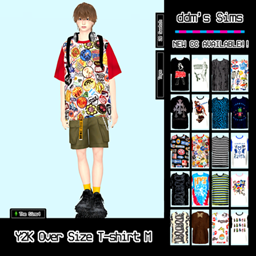 C / Y2K Over Size T-shirt Male [20 Swatches] project image