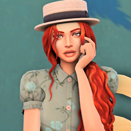 🌻Cécile with her cat and dog - cute farm girl - Sims 4 + CC finds🦋 project image