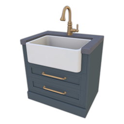 Comiko - Modern Farm Kitchen Sink Plaster Countertop project image