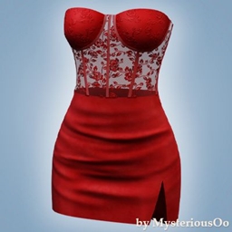 Lace corset bodycon mini dress project image