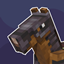 Simple Netherite Horse Armor logo