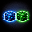Blue and Green Ancient Debris logo