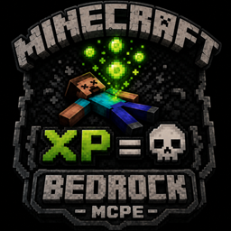 Minecraft but Xp = Death ☠️ logo