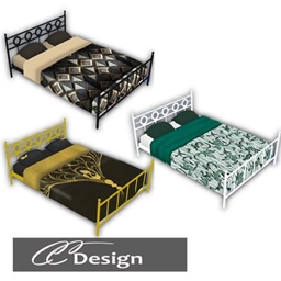 A Bed with a Metal Frame logo