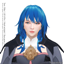 Byleth F hair logo