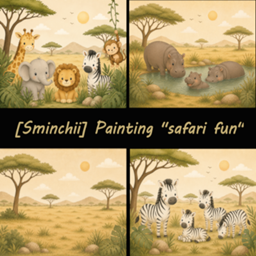 [Sminchii] Painting "safari fun" logo