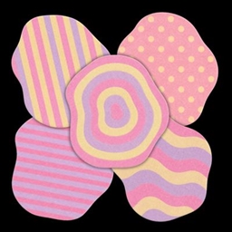 Playful Pastel Pink & Purple - Abstract Rug Collection logo