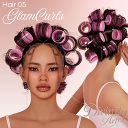 GlamCurls Hair logo