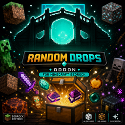 Random Drops bedrock logo