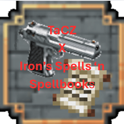 The TaCZ x Iron's Spells 'n Spellbooks Crossoverpack logo