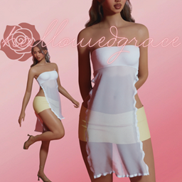 Strapless Long Flowy Top  logo