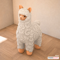 StudioBakery Cozy Critter Llama Plush White logo