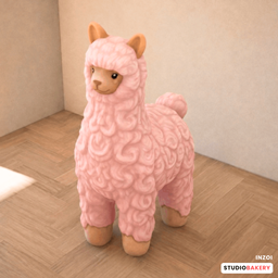 StudioBakery Cozy Critter Llama Plush Pink logo